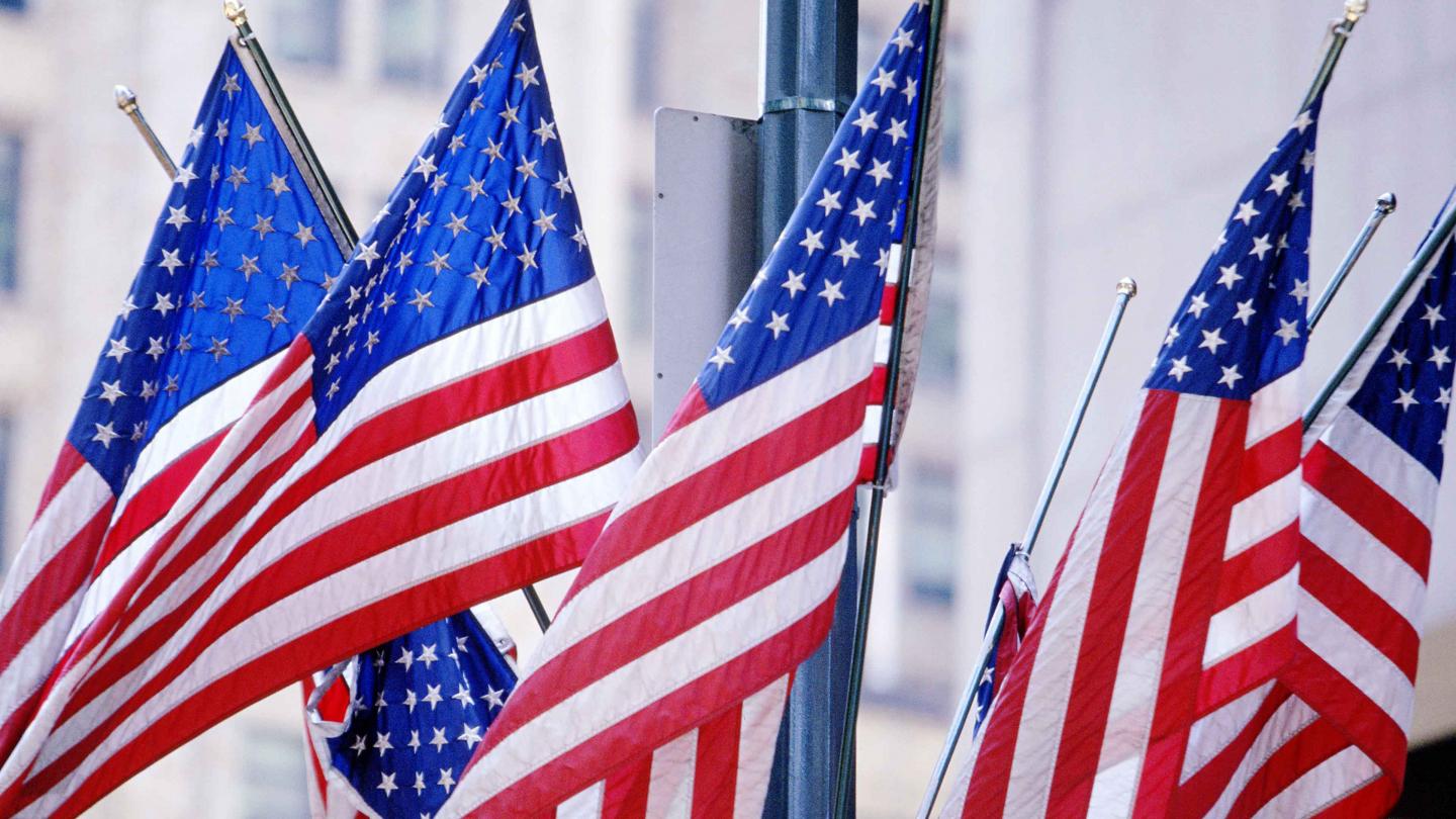 American flags